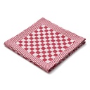 Checked kitchen towel 65×65cm – recycled cotton – pack of 5 (blue and red)