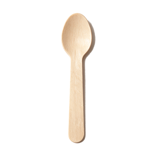 Disposable wooden teaspoon – box of 10 × 100 pieces