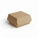 Boîte à hamburger Kraft 11.5x11.5x8cm 4X100pcs