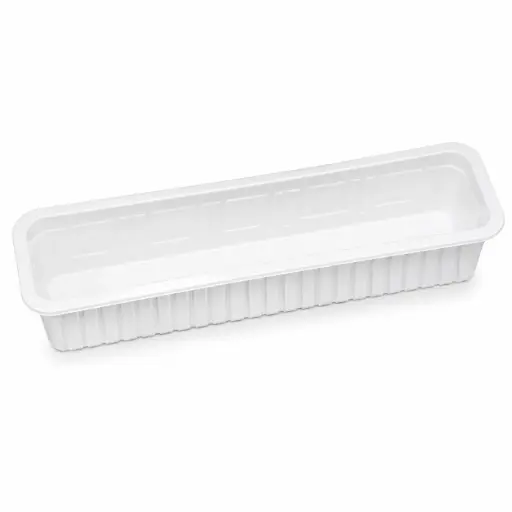 Barquette blanche A8 288 × 78 × 36 mm – 500 pièces