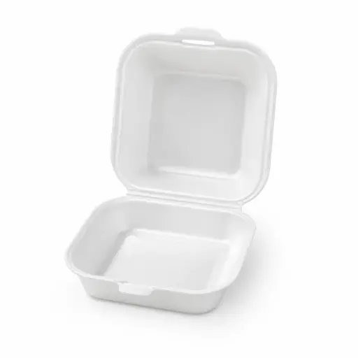 HB7 small burger box white paperboard – 4 × 125 pieces