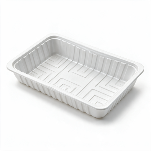 Ravier plastique blanc A15 680 cc – 189 × 118 × 38 mm – 1000 pièces