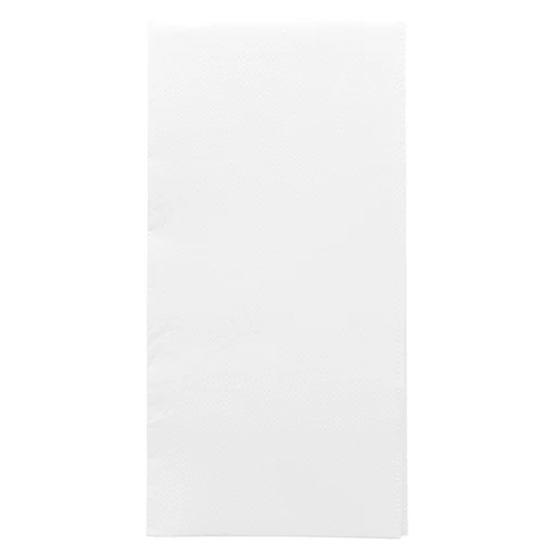 Serviettes Ecolabel 'DOUBLE POINT' 18 G/M2 40x40 cm Blanc Ouate Pliage 1/8 1200 Unités