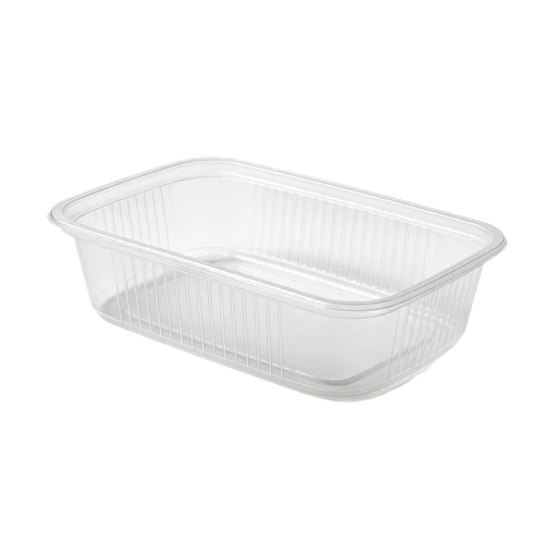Propy container 125 cc rectangular clear – 10 × 100 pieces