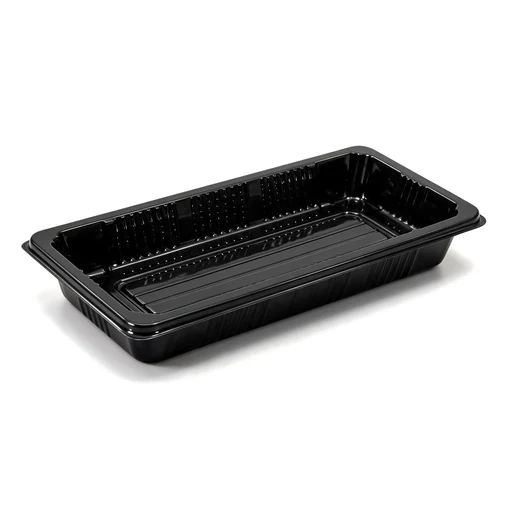 Rechteckige Sushi-Platte mit Deckel-02 – 223 × 95 × 50 mm – 400 Sets