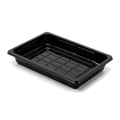 Rechteckige Sushi-Platte mit Deckel-05 – 190 × 133 × 50 mm – 400 Sets