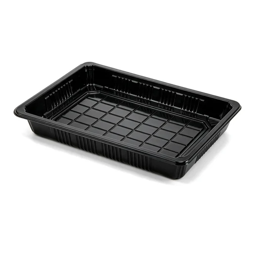 Rechteckige Sushi-Platte mit Deckel-07 – 227 × 143 × 50 mm – 400 Sets