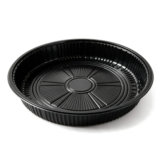 Runde Sushi-Platte mit Deckel-61 – Ø 280 × 50 mm – 120 Sets