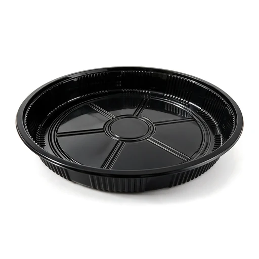 Runde Sushi-Platte mit Deckel-64 – Ø 350 × 60 mm – 120 Sets