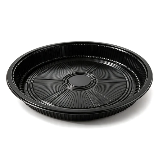 Runde Sushi-Platte mit Deckel-65 – Ø 380 × 60 mm – 120 Sets