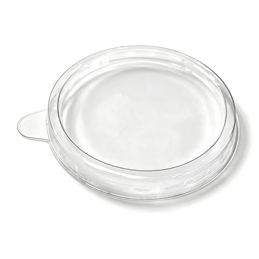 Couvercle transparent PET Ø 67 mm pour pot à sauce kraft – 2000 pièces
